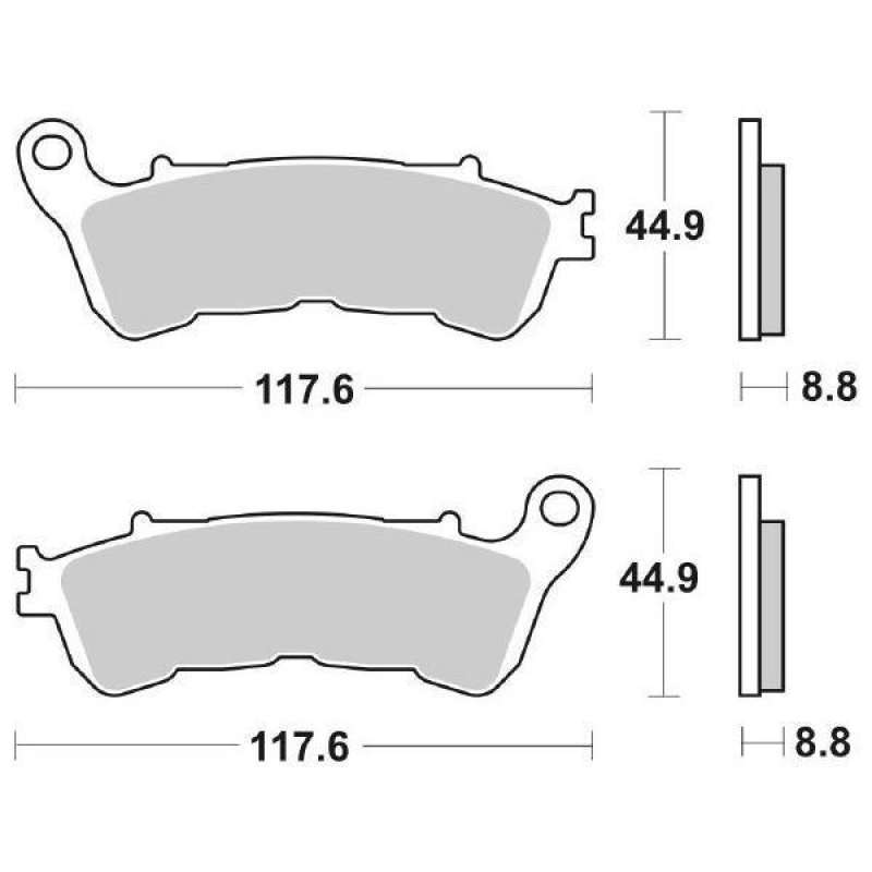 00 Pastiglie freno ant.Honda SH 300