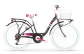 Bici bimba 24 MBM Fleur 6V acciaio Nera