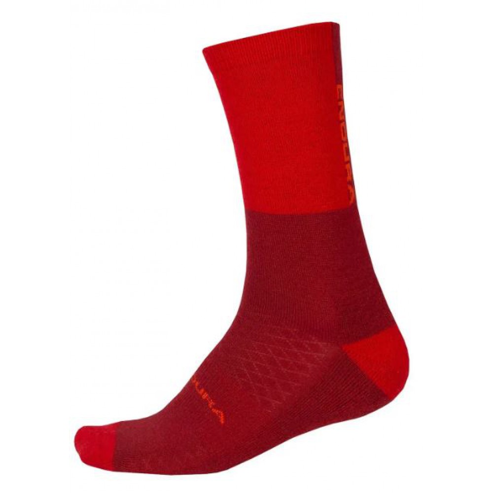 Calze Endura BaaBaa merino winter red