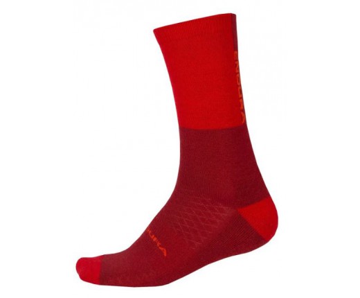 Calze Endura BaaBaa merino winter red