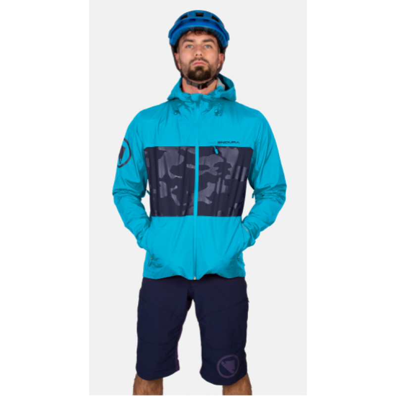 Endura Singletrack waterproof jacket blu