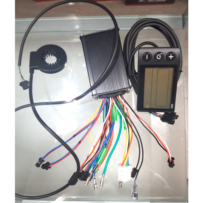 Kit centralina+PAS+display 24V-36V 250W