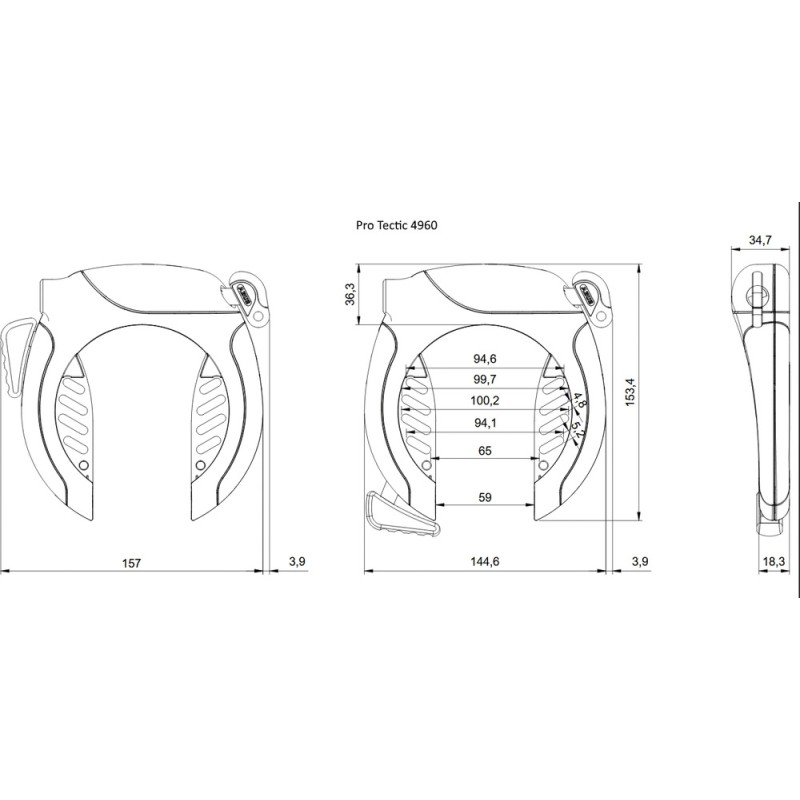 Lucchetto Abus Protectic + catena