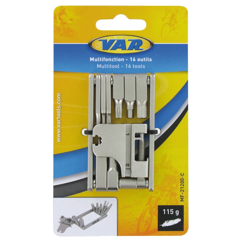 Multitool Var Tool mini 16funz acciaio