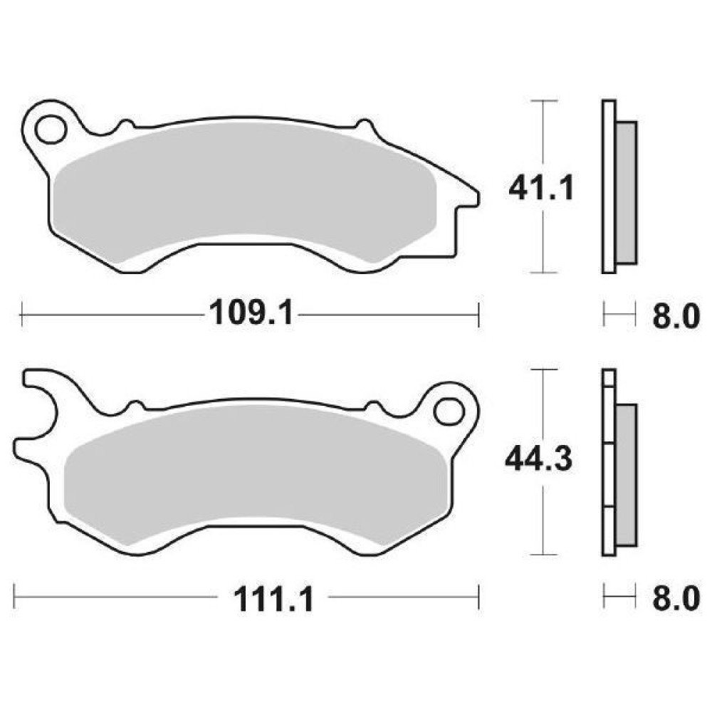 PASTIGLIE FRENO SBS 205HF