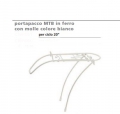 Portapacchi MTB 20" ferro bianco