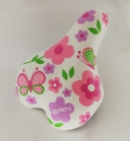 Sella bici bimba 20-24 BRN Flower bianca